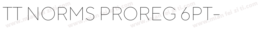 TT NORMS PROREG 6PT字体转换